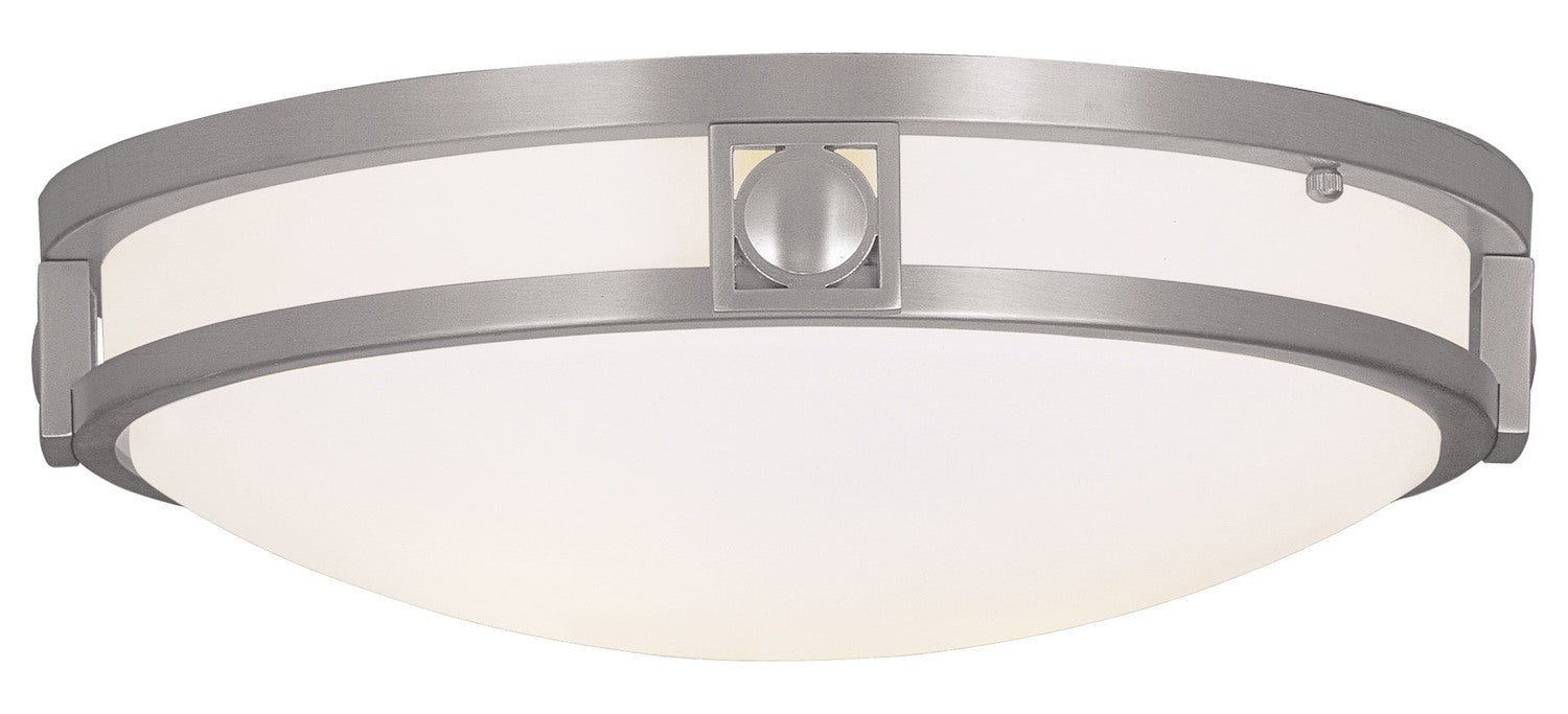 Brushed Nickel Bowl Flush Mount by Livex Lighting
