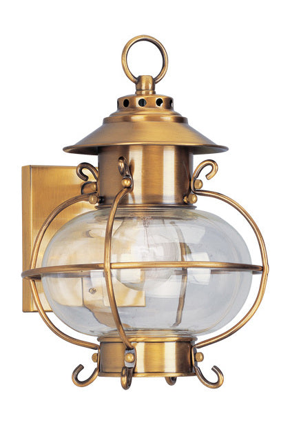 Flemish Brass Wall Lantern by Livex Lighting