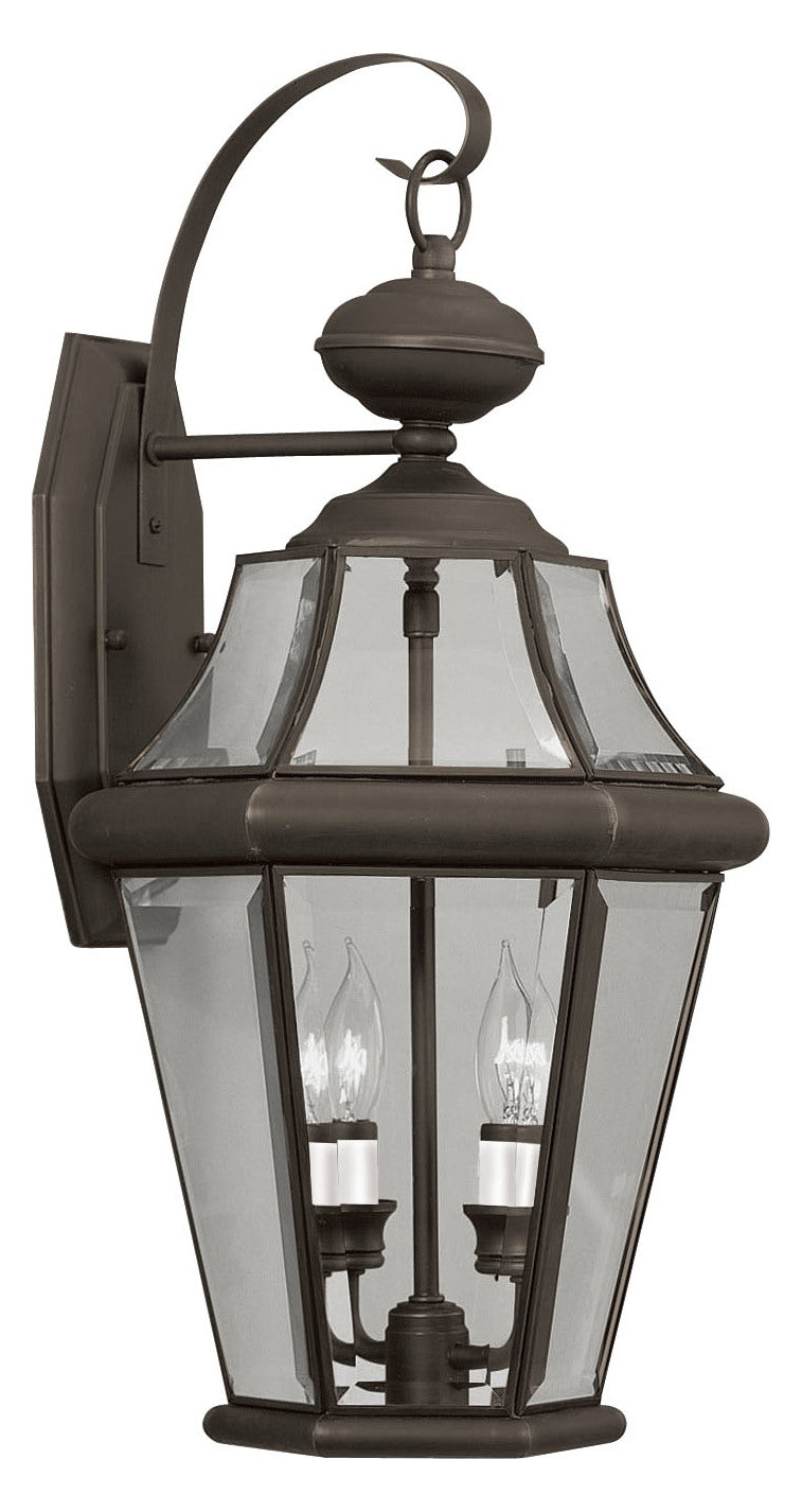 2 Light Bronze Outdoor Wall Lantern by Livex Lighting
