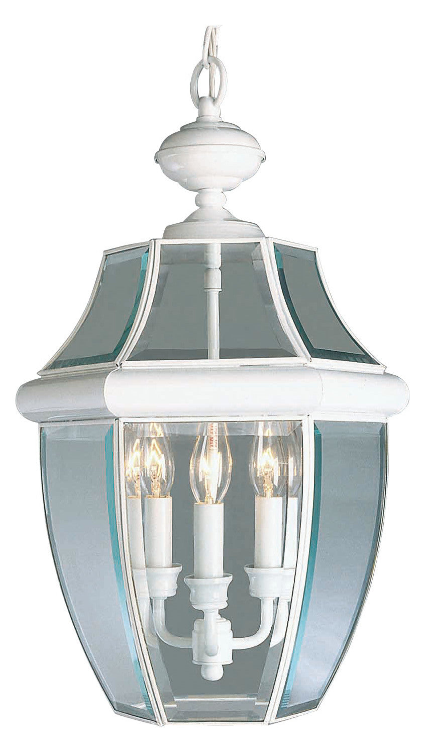 White Outdoor Foyer Hall Fixture by Livex Lighting