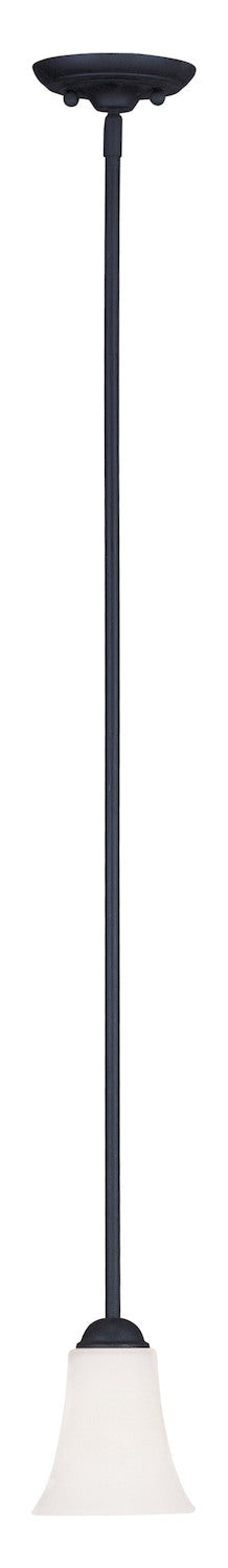 Black  5.5 Inch Wide Mini Pendant With 1 Light by Livex Lighting