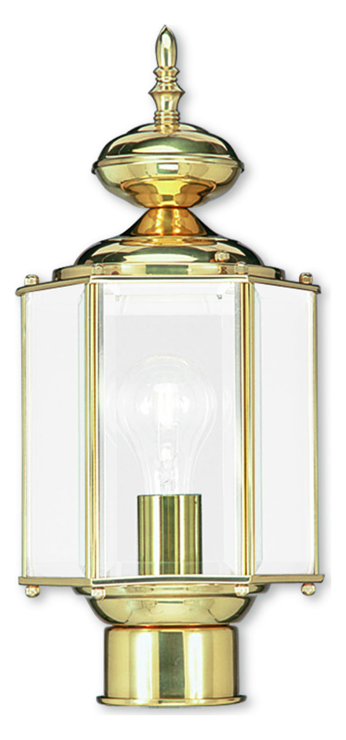 Polished Brass Post Light by Livex Lighting