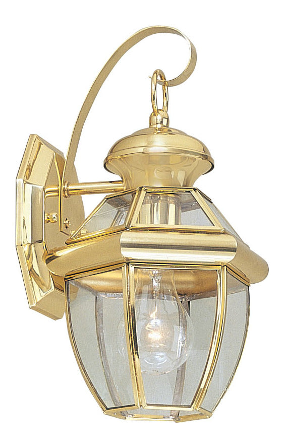 Polished Brass Wall Lantern by Livex Lighting