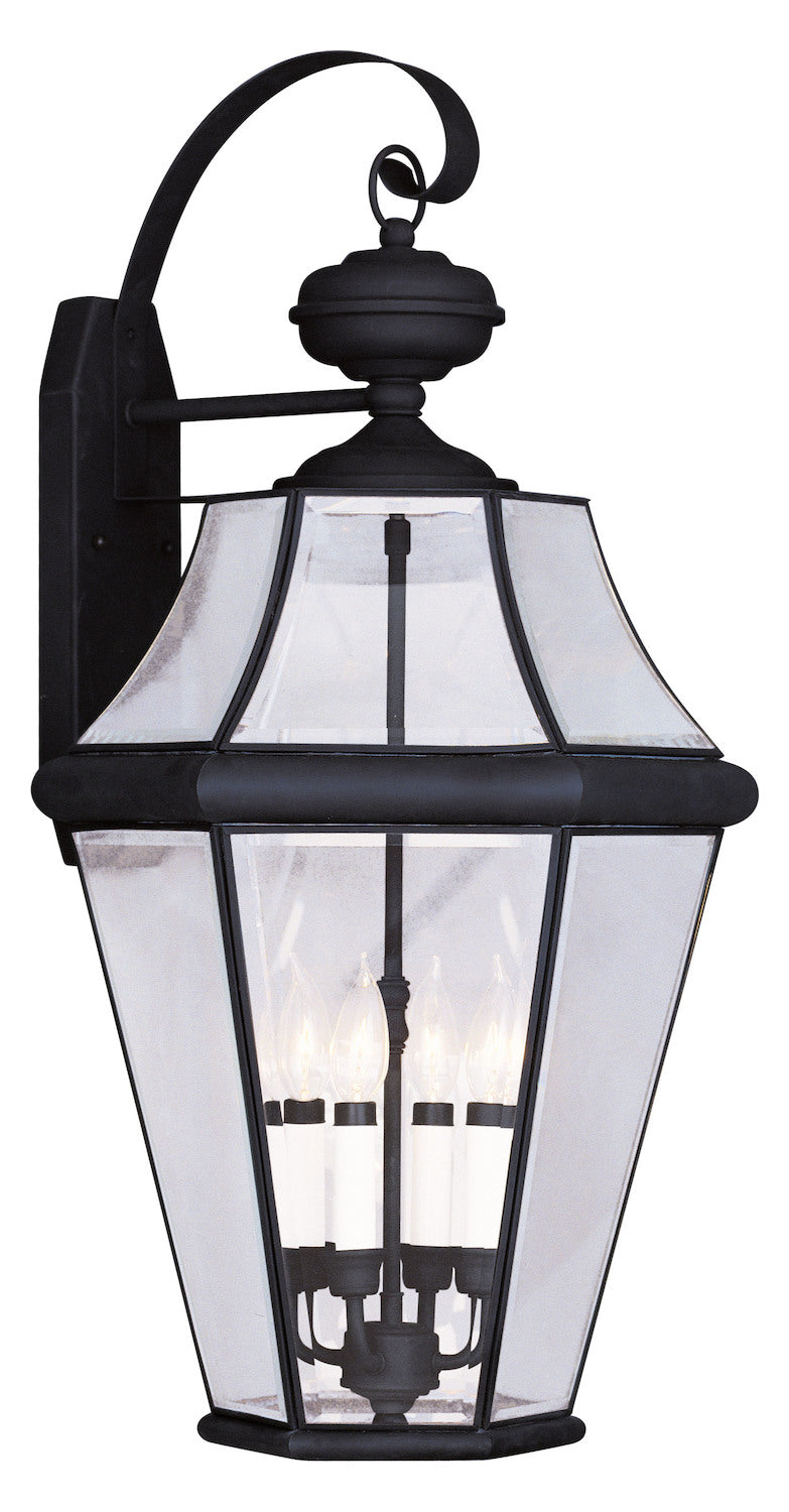 4 Light Black Outdoor Wall Lantern by Livex Lighting