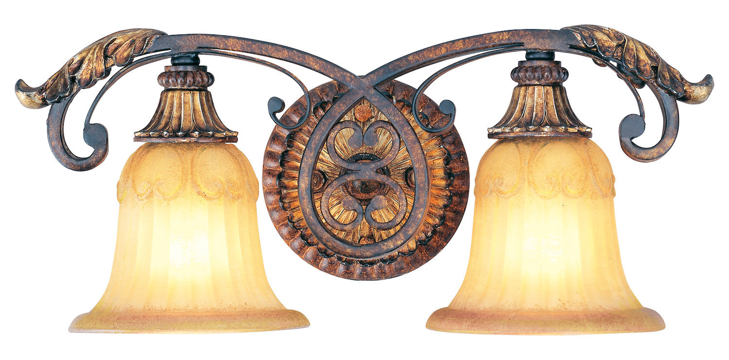 Verona Bronze With Aged Gold Leaf Accents Vanity by Livex Lighting