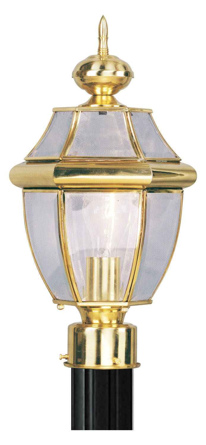 Polished Brass Post Light by Livex Lighting