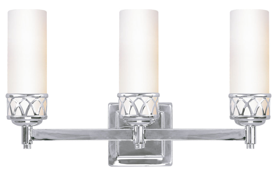 3 Light Polished Chrome Bath by Livex Lighting