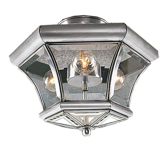 Brushed Nickel Cage Semi-Flush Mount by Livex Lighting