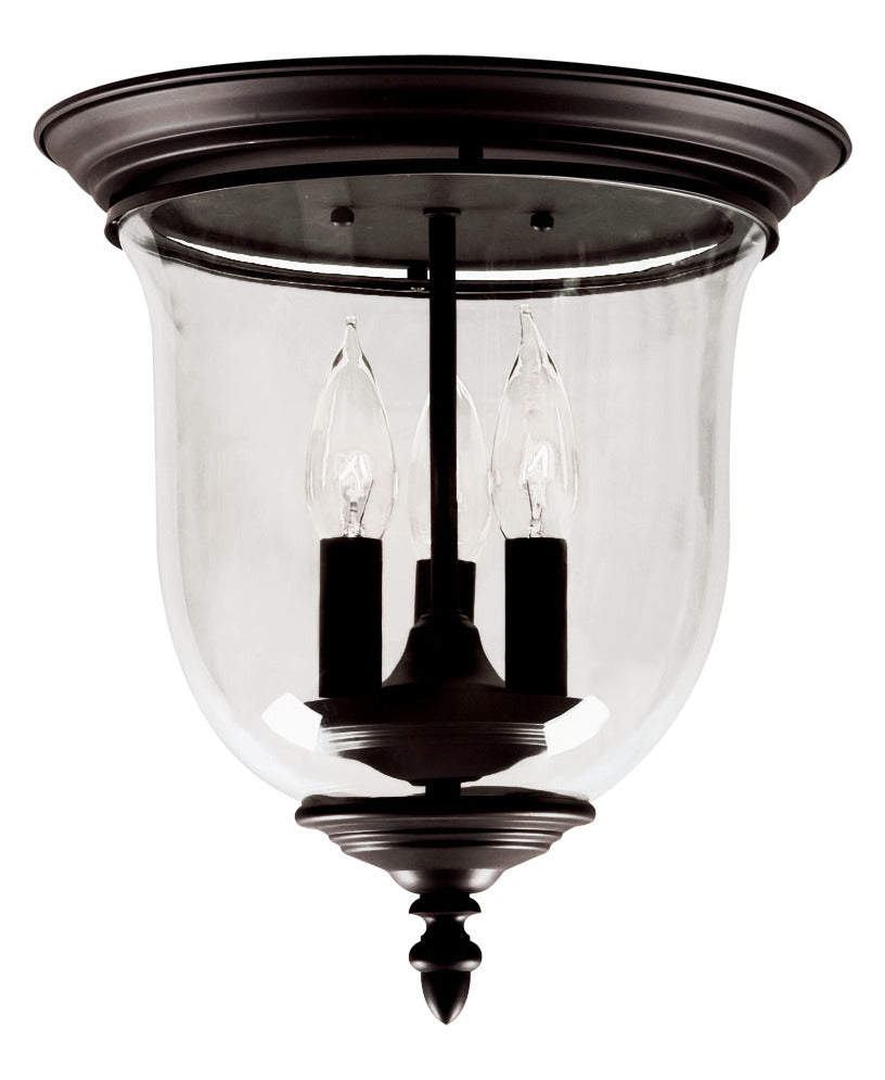 3 Light Bronze Ceiling Mount by Livex Lighting