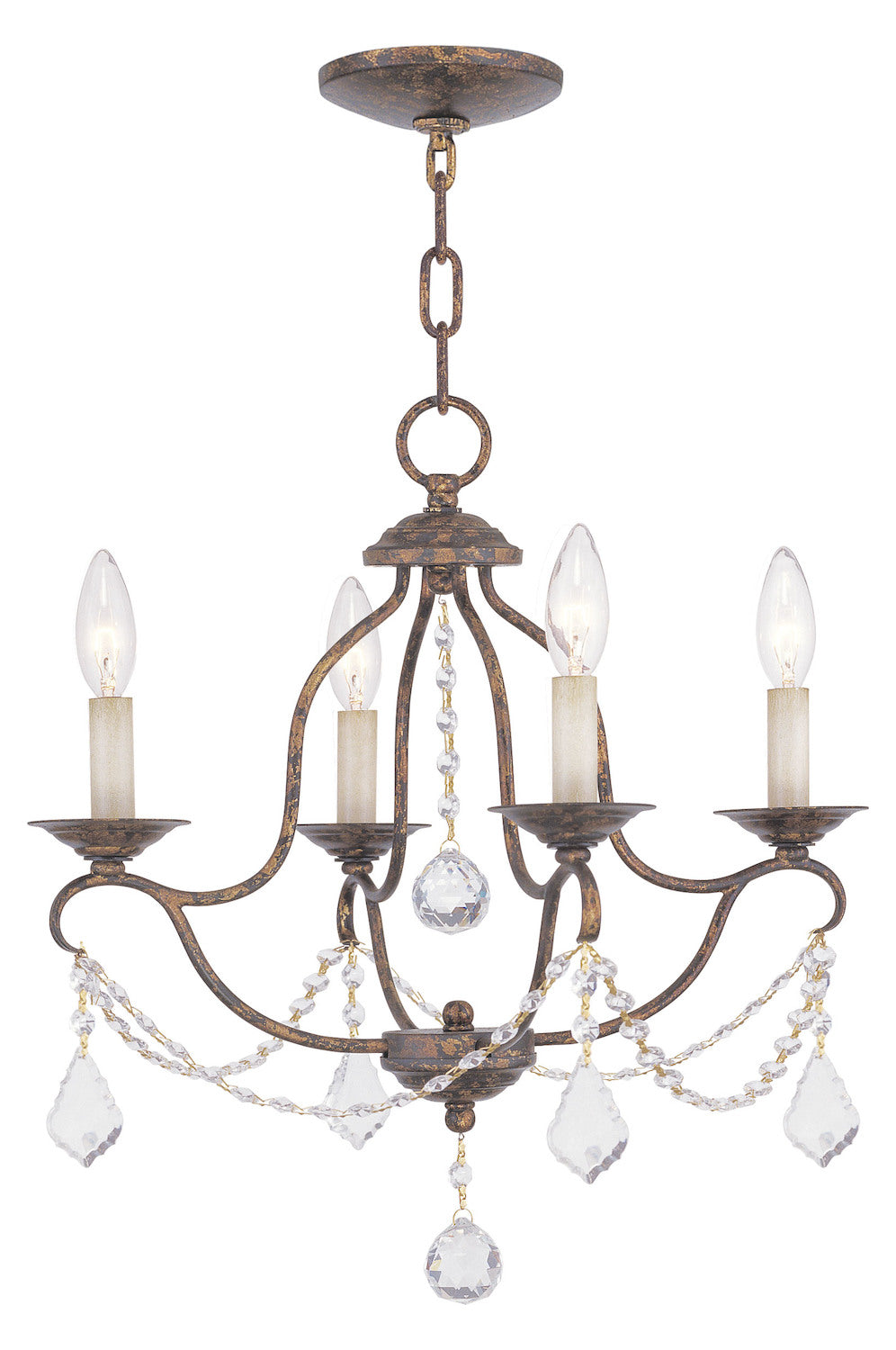 Venetian Golden Bronze Up Chandelier by Livex Lighting
