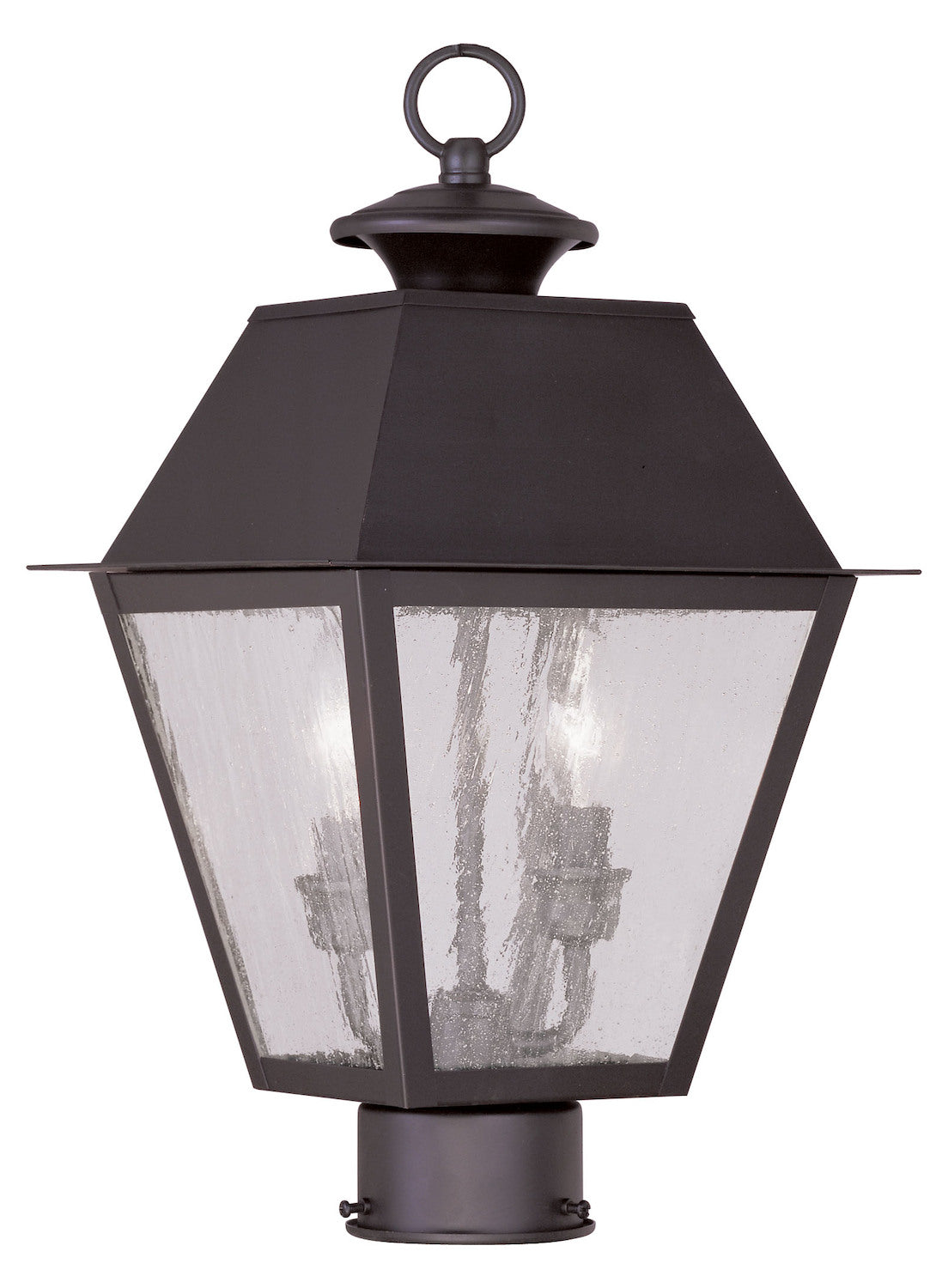 2 Light Bronze Outdoor Post Lantern by Livex Lighting