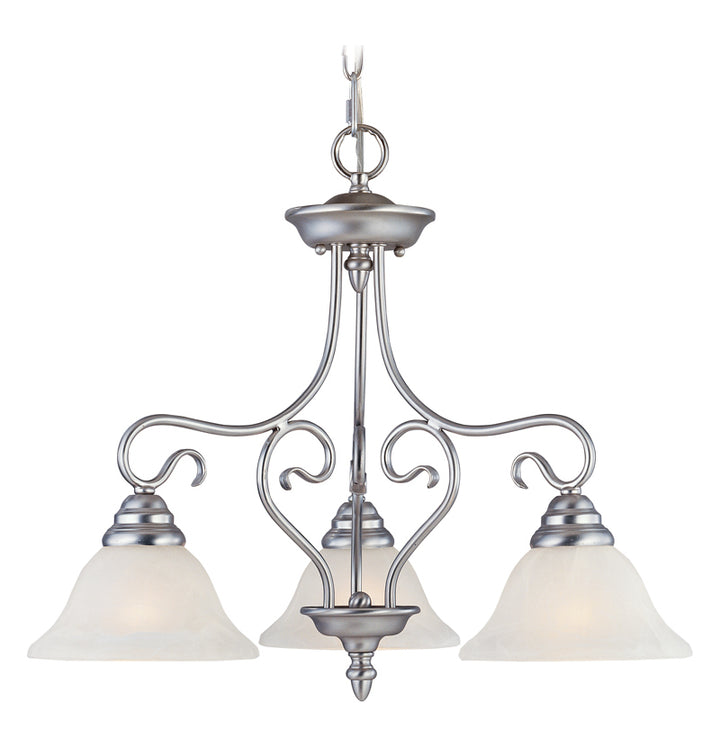 Brushed Nickel Down Chandelier by Livex Lighting