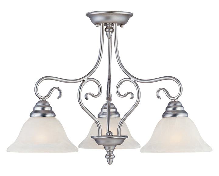Brushed Nickel Down Chandelier