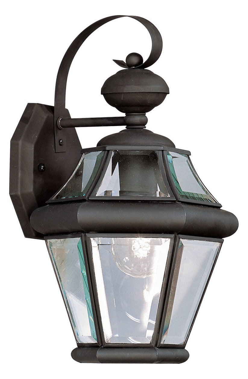 1 Light Black Outdoor Wall Lantern by Livex Lighting