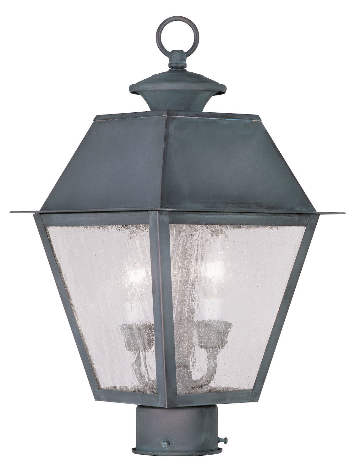 2 Light Charcoal Outdoor Post Lantern by Livex Lighting