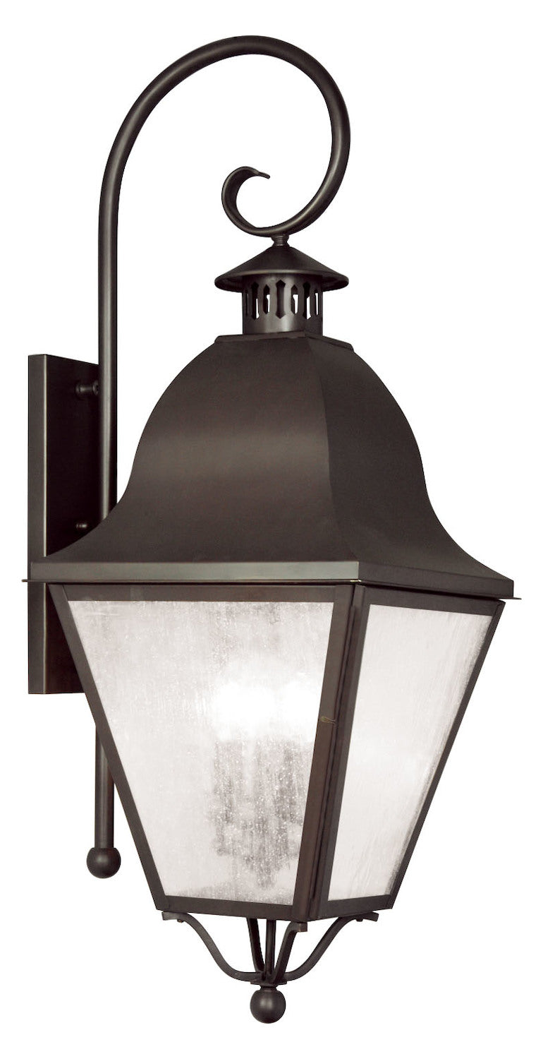4 Light Bronze Outdoor Wall Lantern by Livex Lighting
