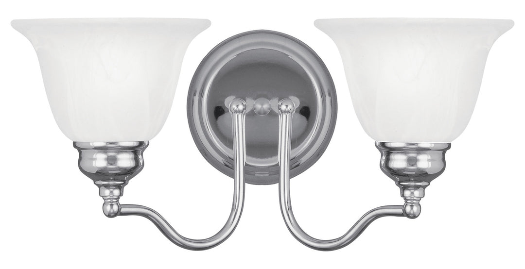 2 Light Polished Chrome Bath Light by Livex Lighting