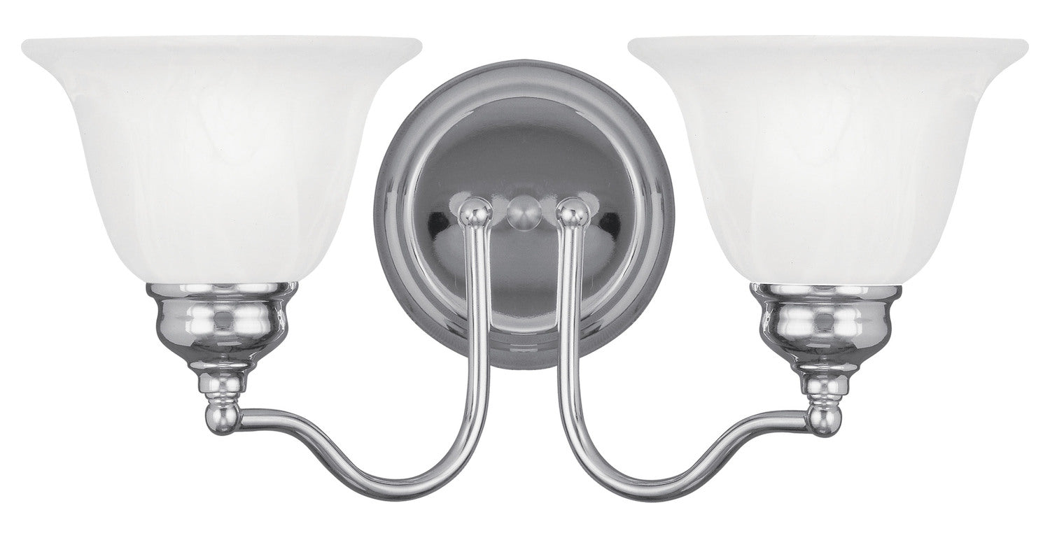 2 Light Polished Chrome Bath Light by Livex Lighting