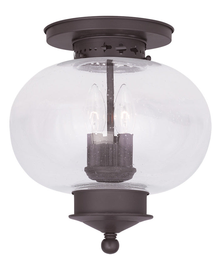 3 Light Bronze Ceiling Mount by Livex Lighting