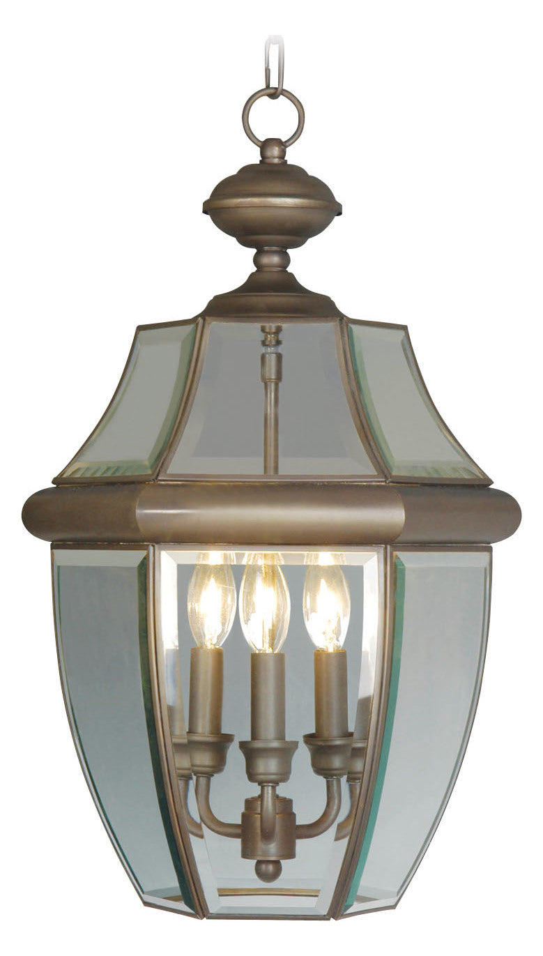 Bronze Outdoor Foyer Hall Fixture by Livex Lighting