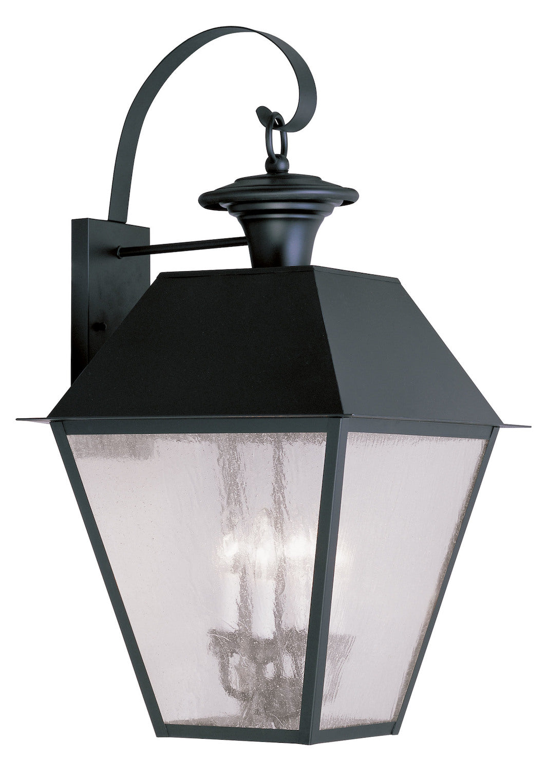 Black  Large Outdoor Wall Sconce With 4 Lights by Livex Lighting