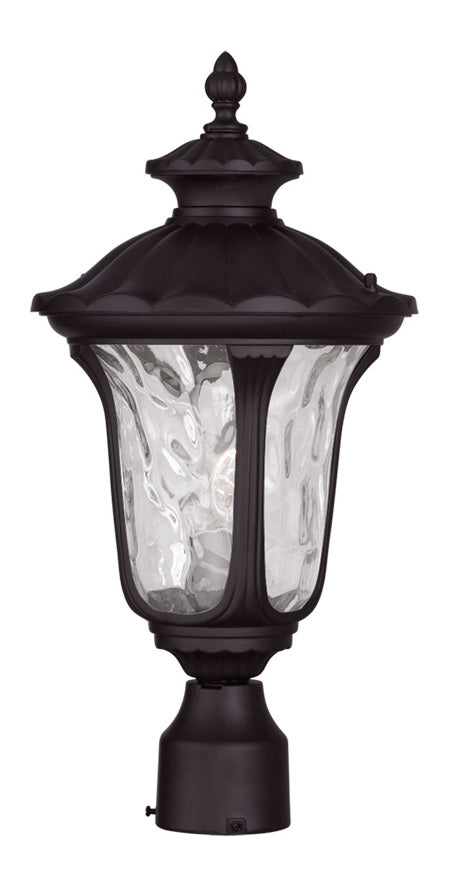 One Light Bronze Post Light by Livex Lighting