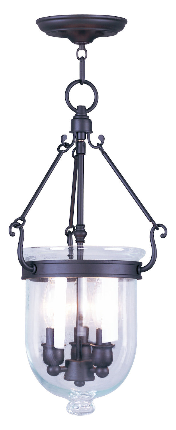 Bronze Foyer Hall Semi-Flush Mount by Livex Lighting