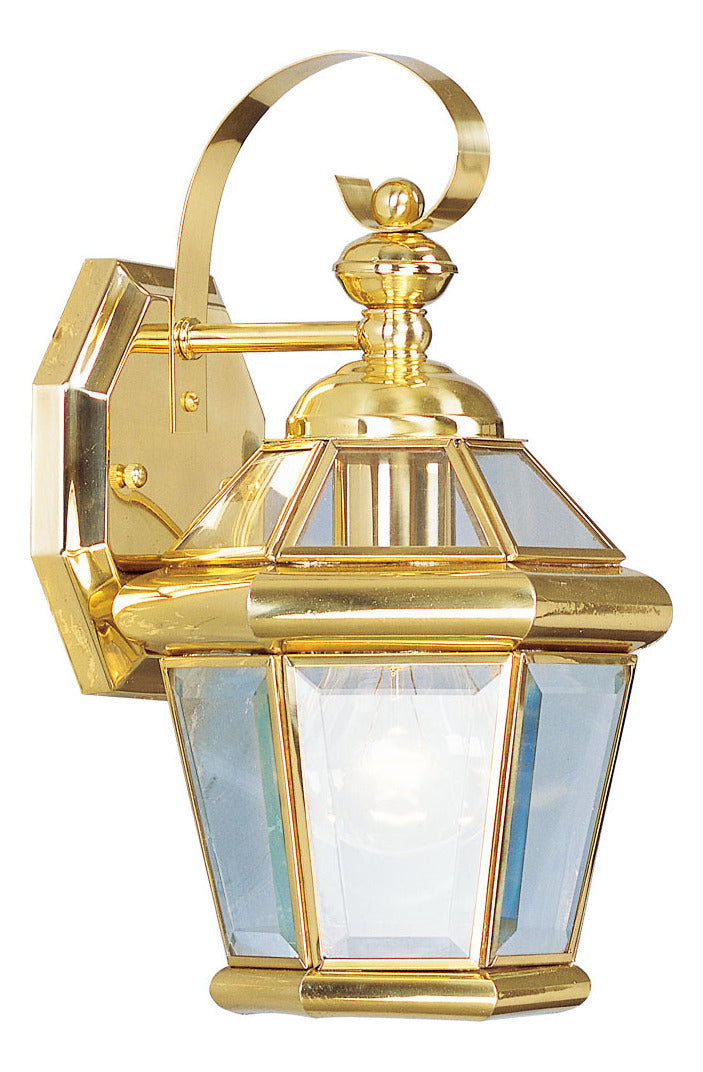 Polished Brass Wall Lantern by Livex Lighting