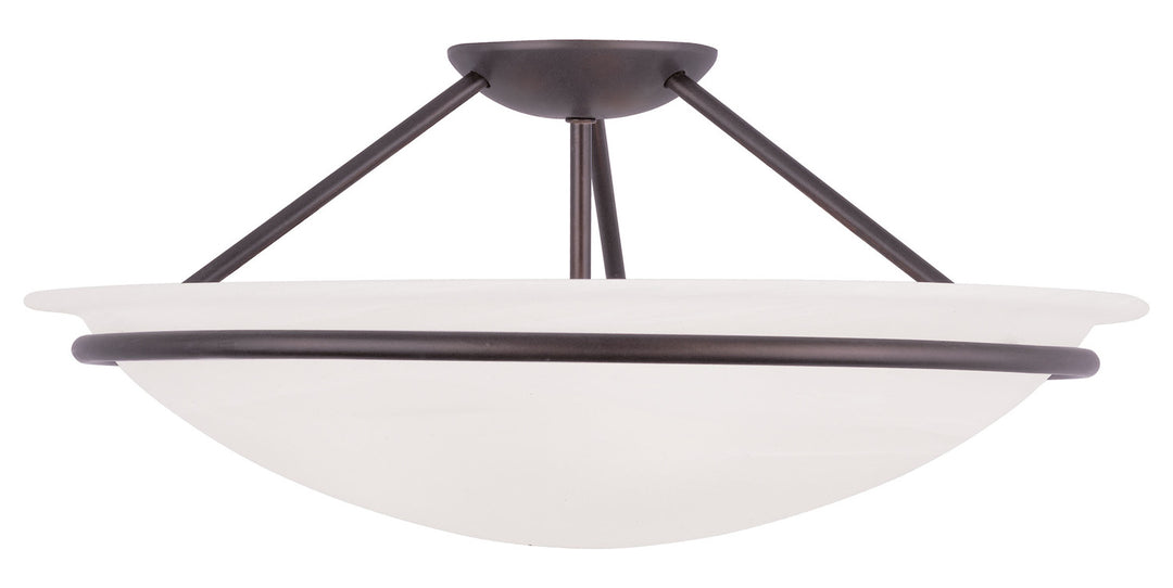 3 Light Bronze Ceiling Mount by Livex Lighting