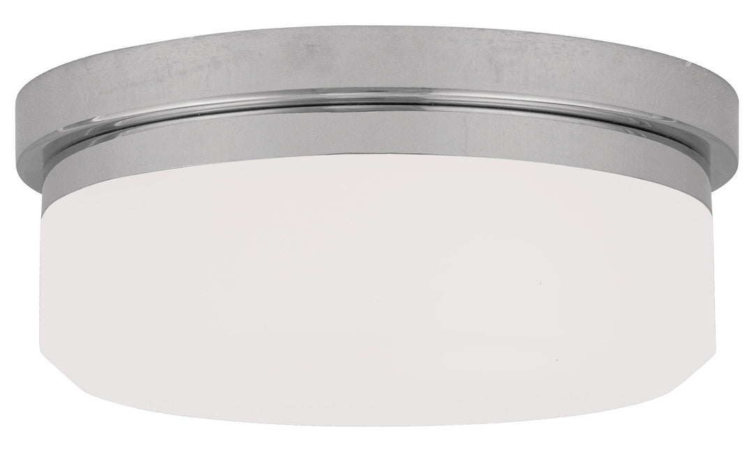 Chrome Drum Shade Flush Mount by Livex Lighting
