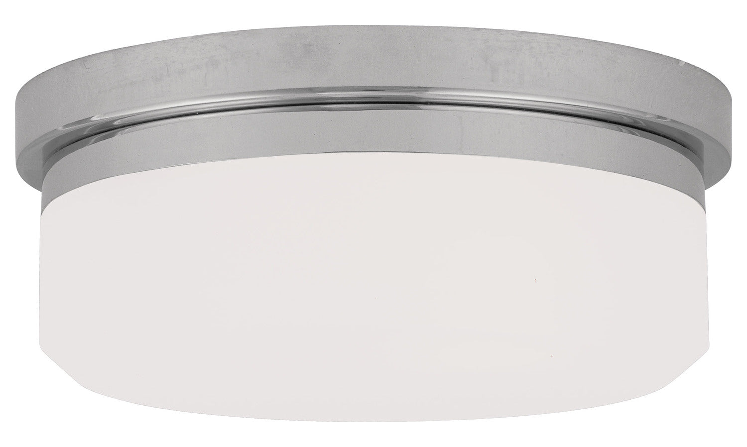 Chrome Drum Shade Flush Mount by Livex Lighting