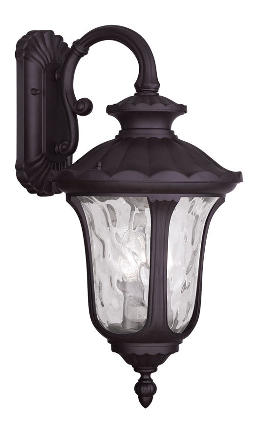 Three Light Bronze Wall Lantern by Livex Lighting