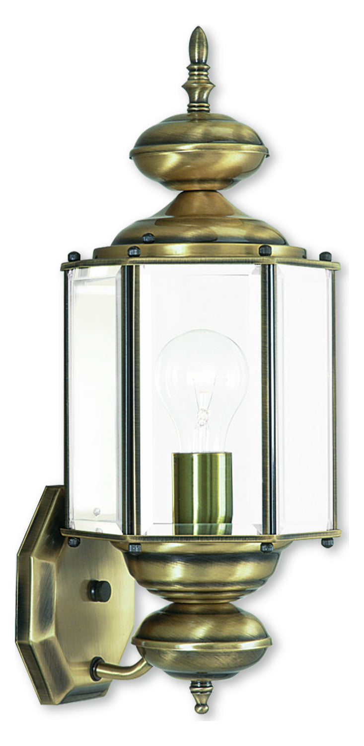 Antique Brass Wall Lantern by Livex Lighting