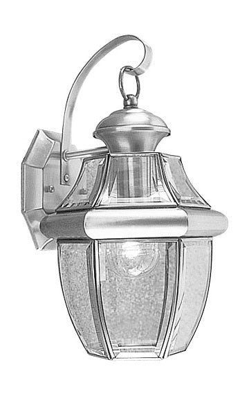 Brushed Nickel Wall Lantern by Livex Lighting