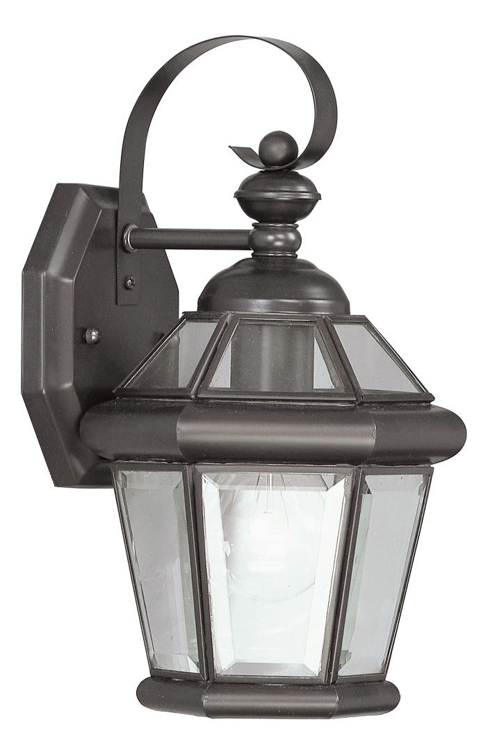 1 Light Bronze Outdoor Wall Lantern by Livex Lighting