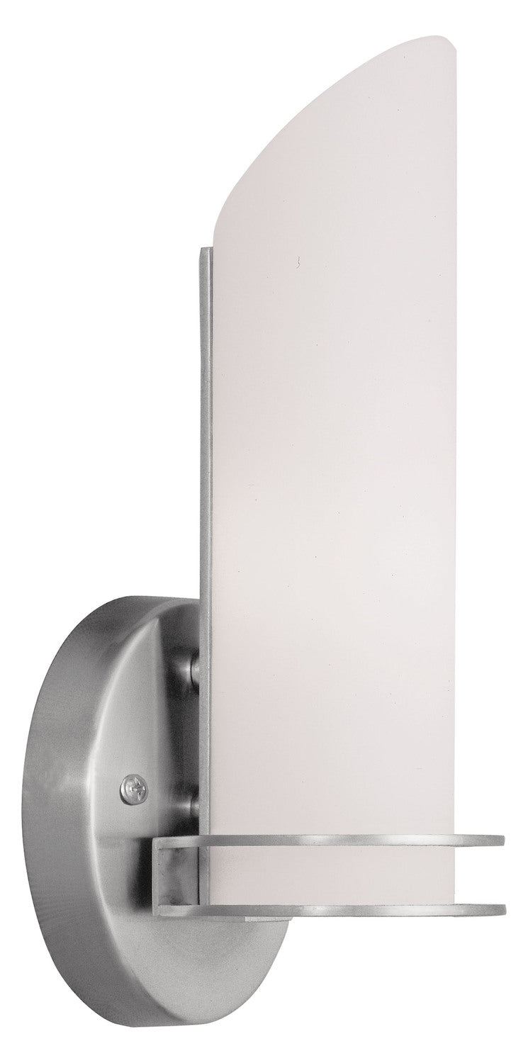Brushed Nickel Bathroom Sconce by Livex Lighting