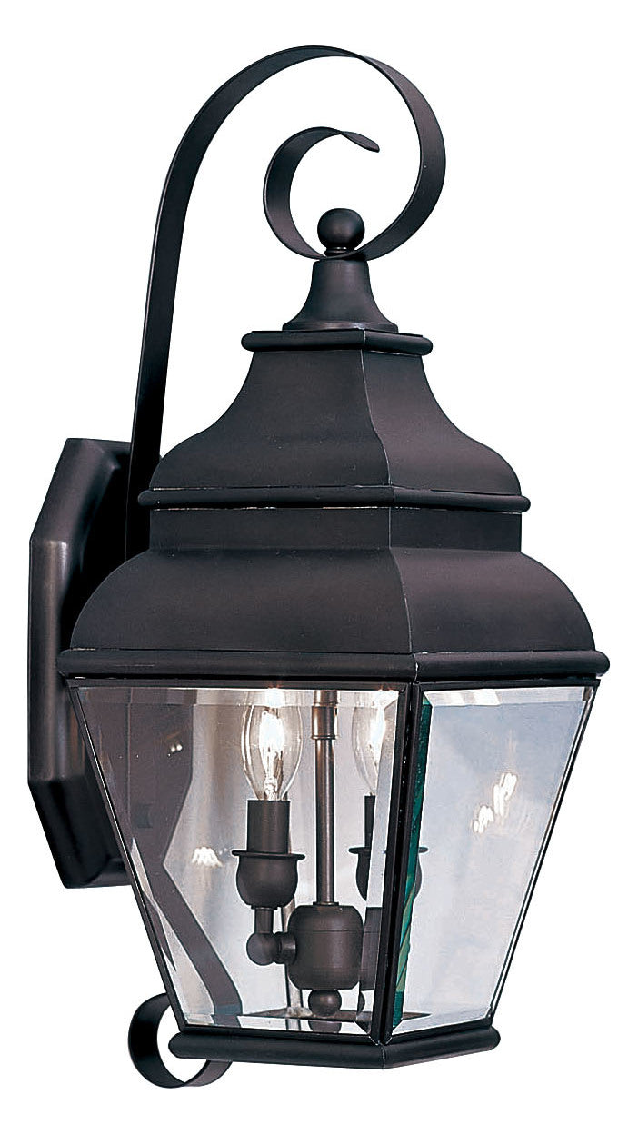 2 Light Bronze Outdoor Wall Lantern by Livex Lighting
