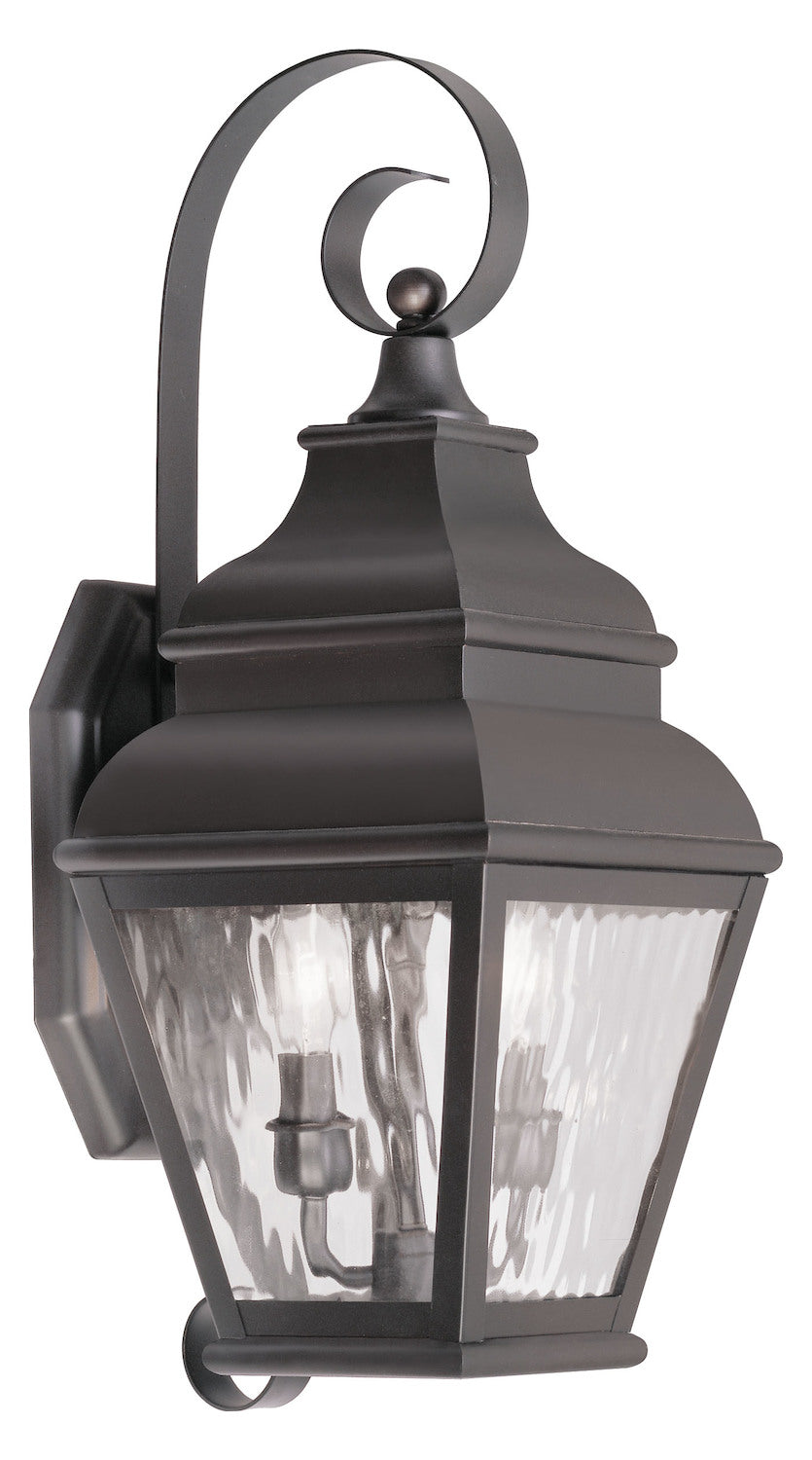 2 Light Bronze Outdoor Wall Lantern by Livex Lighting
