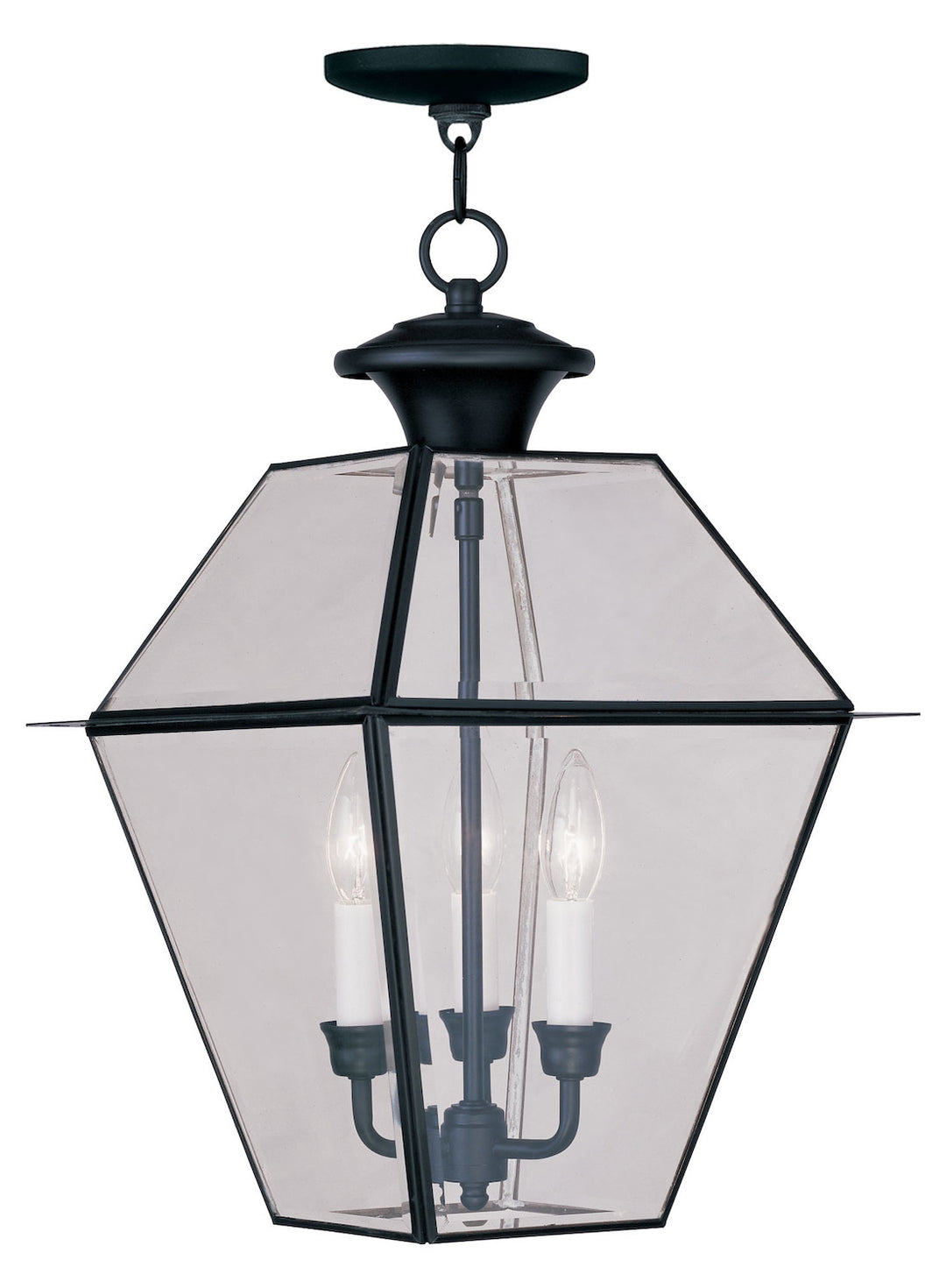 Black Hanging Lantern by Livex Lighting