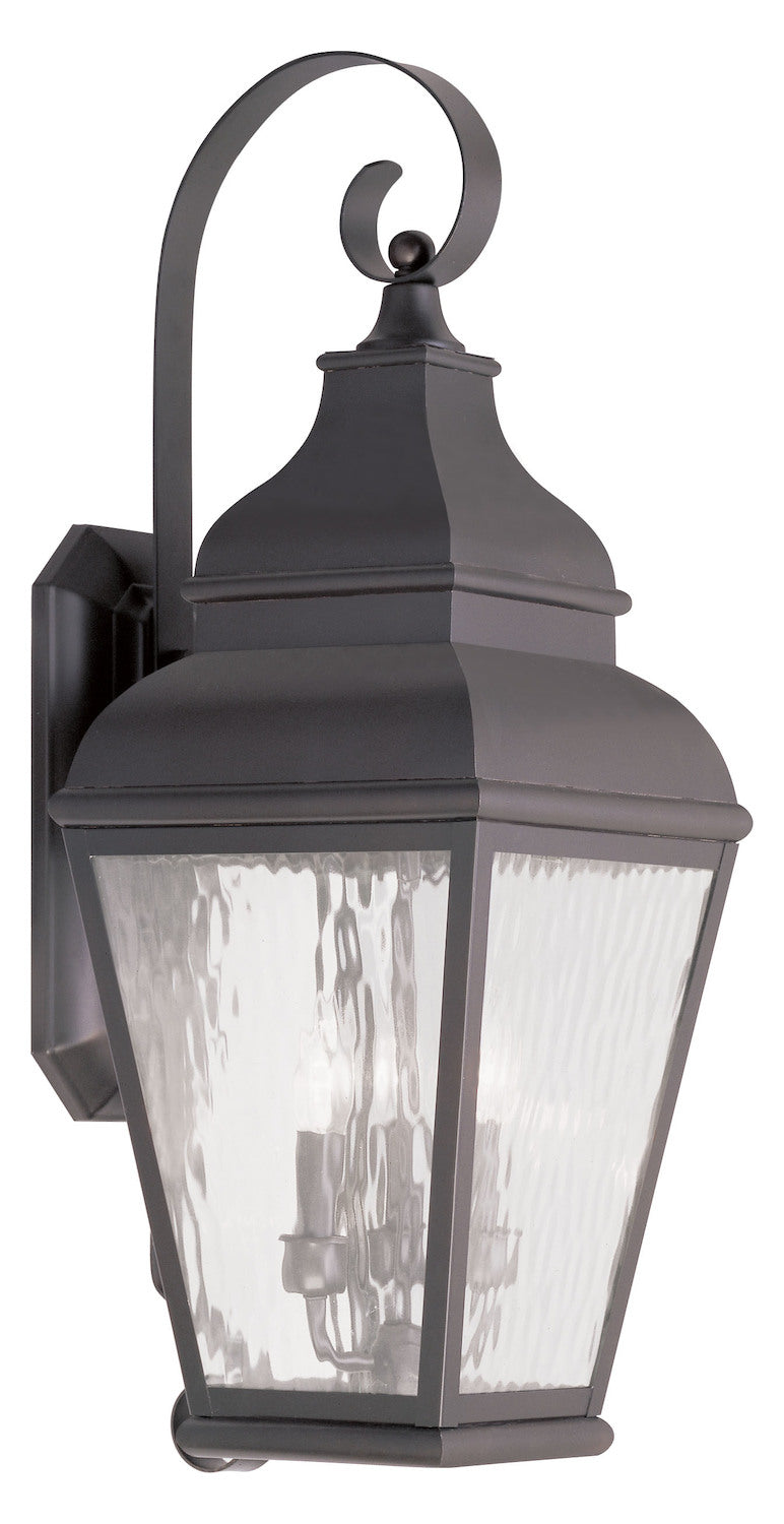 3 Light Bronze Outdoor Wall Lantern by Livex Lighting