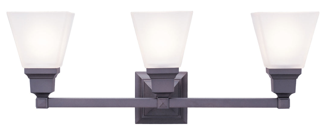 3 Light Bronze Bath Light by Livex Lighting