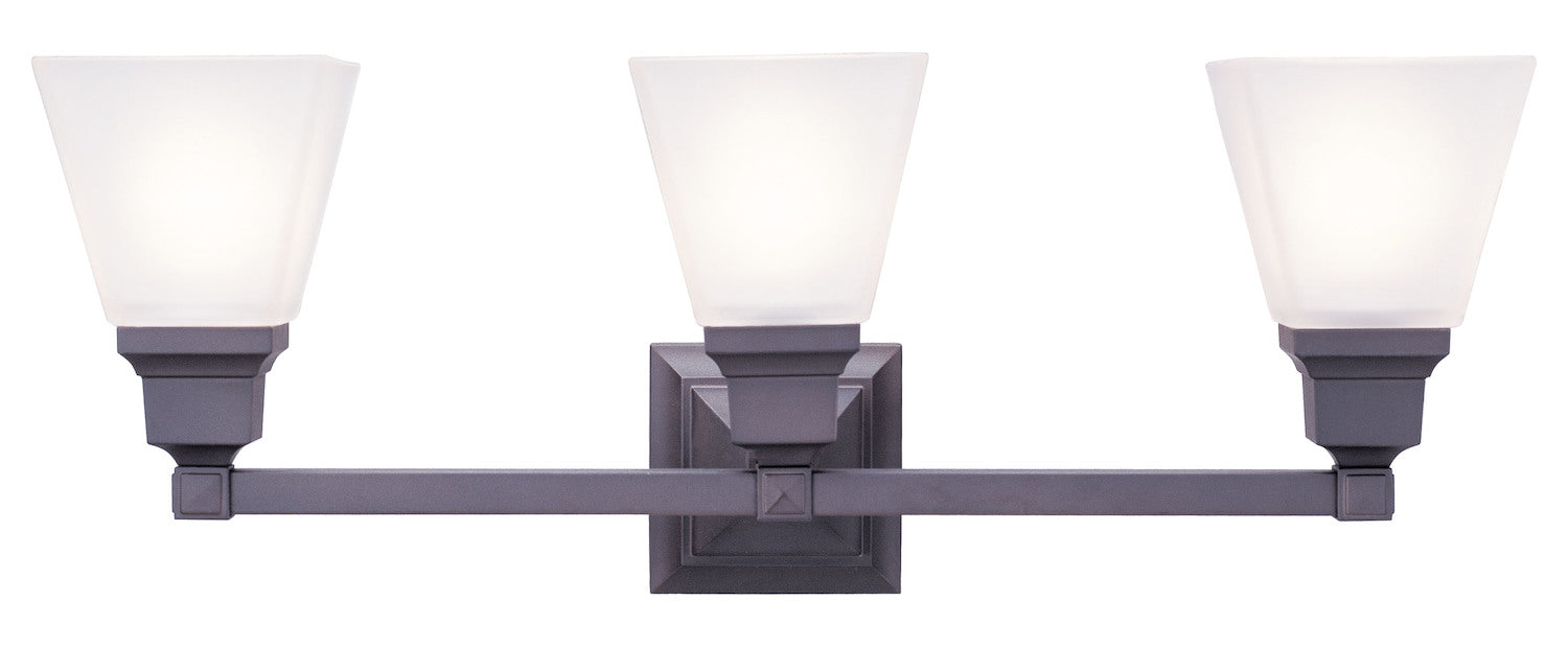 3 Light Bronze Bath Light by Livex Lighting