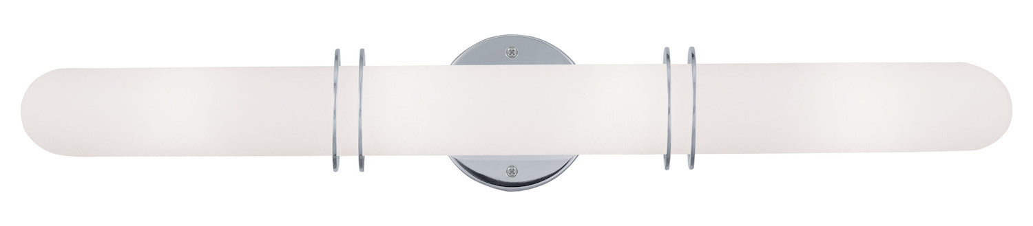 4 Light Polished Chrome Bath Light by Livex Lighting