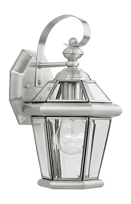 Brushed Nickel Wall Lantern by Livex Lighting