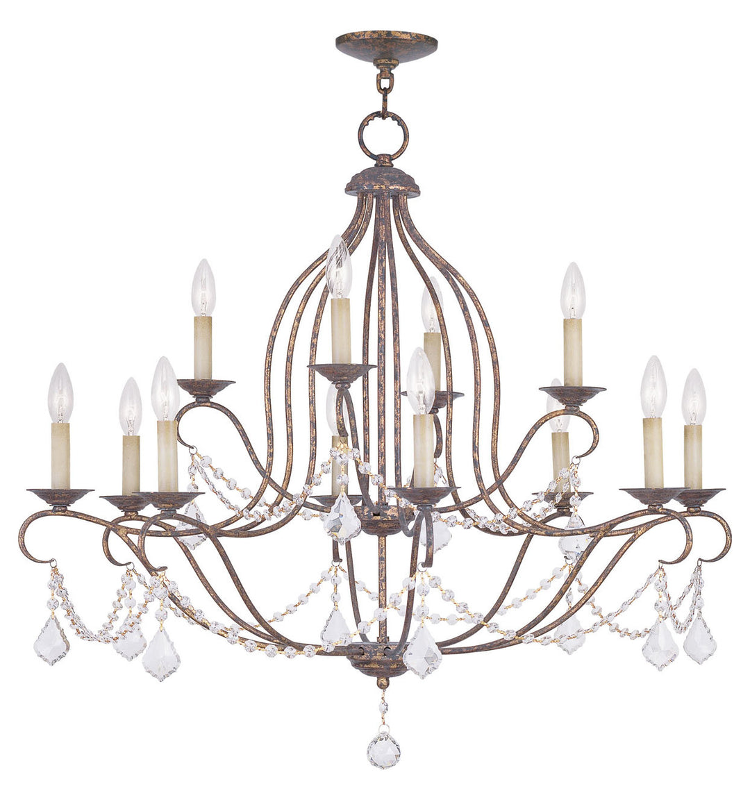 Venetian Golden Bronze Up Chandelier by Livex Lighting
