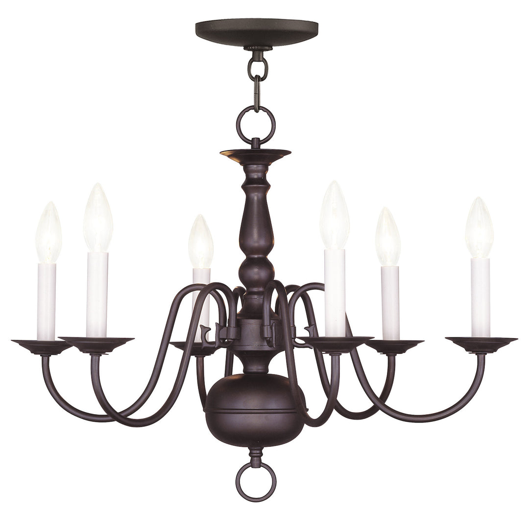 Bronze Up Chandelier by Livex Lighting