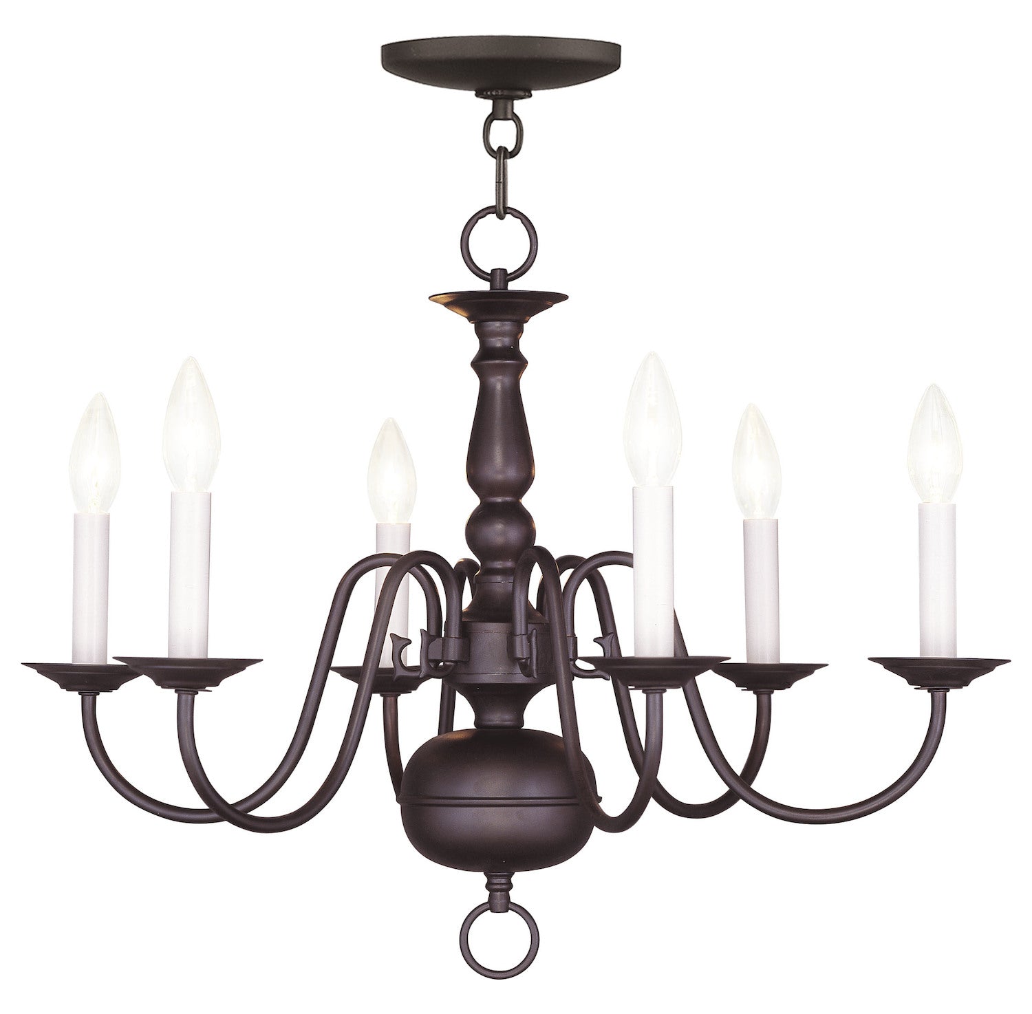 Bronze Up Chandelier by Livex Lighting