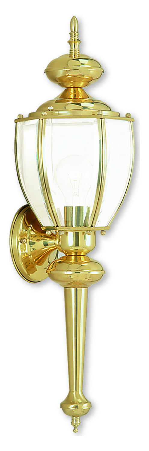 Polished Brass Wall Lantern by Livex Lighting