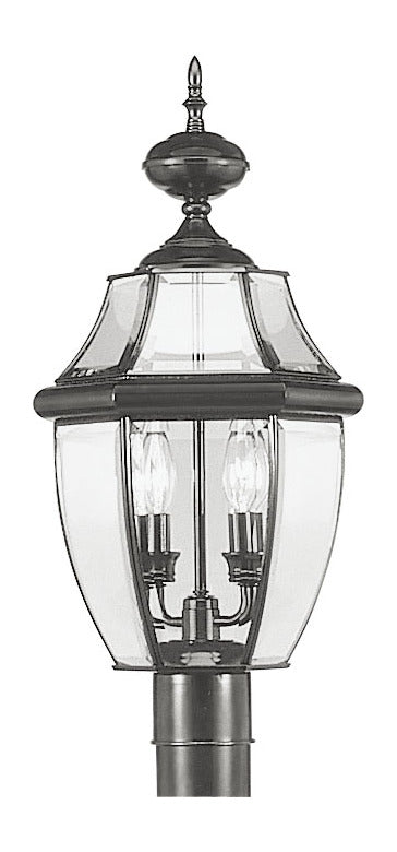 2 Light Black Outdoor Post Lantern by Livex Lighting
