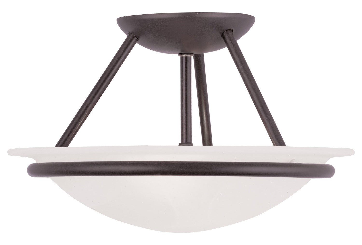 Bronze Bowl Semi-Flush Mount by Livex Lighting